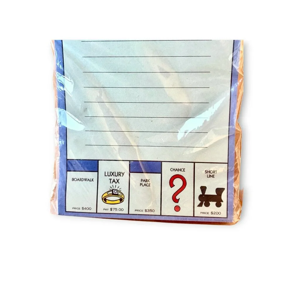 MONOLOPY Hasbro Magnetic Notepad List Pad Grocery Planner for Fridge 80 Sheets